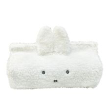 T's Factory Miffy Plush Fluffy Tissue Case Cover With Ears White From Japan NEW picture
