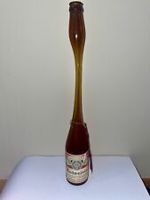 RARE Vintage “The Original Bud Vase” Glass 12 Fl Oz Budweiser Bottle Custom Vase picture