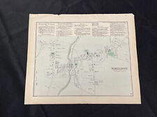 1871 Antique Map of Sheldon Village Vermont Color Map VT by F.W. Beers ORIGINAL picture