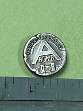 Original Oppenheimer WWII Manhattan Project A-Bomb Sterling Employee Pin Badge picture