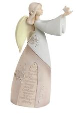 Enesco Foundations Bereavement Comfort Angel Holding Star Figurine 9 Inch picture