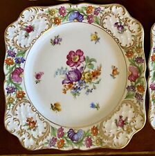Empress Dresden Flowers by SCHUMANN - BAVARIA salad plates picture