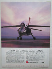 1990-91 PUB LTV AIRCRAFT PRODUCT JPATS FMA ARGENTINA PAMPA 2000 ORIGINAL AD picture