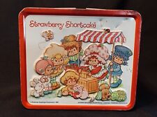 Vintage 1981 ALADDIN American Greetings STRAWBERRY SHORTCAKE Metal Lunch Box picture