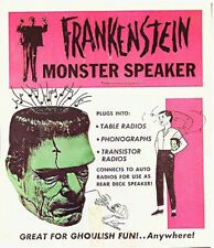 Vintage Frankenstein Speaker Metal Fridge Magnet 2.5 x 3.5