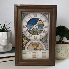 Vintage 1970s Mechtronics Fairfield Planters Wall Clock Model No 4 WORKS picture