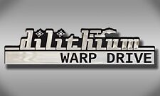 Dilithium Warp Drive Star Trek Car Emblem - Chrome Plastic Not a Decal / Sticker picture