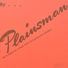 1960s The Plainsman Restaurant Menu Clappison's Corners Hamilton Flamborough ON picture