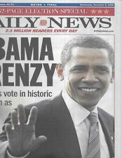 Daily News Newspaper Barack Obama November 5 2008 32 Page Election Special Copy picture