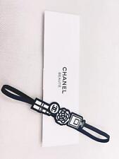 CHANEL Beaute VIP GIFT NEW Camellia Textile Black Bookmark in Paper envelope ... picture
