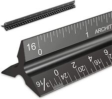 Architectural Scale Ruler for Blueprint,12''Metric Metal Engineer for Architects picture