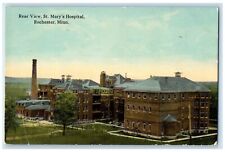 c1910's Rear View St. Mary's Hospital Building Rochester Minnesota MT Postcard picture
