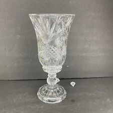 Shannon Bohemian Crystal by Godinger Nicole CANDLE holder Hurricane Lamp  picture