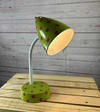 Green w/ Pink Polka DOt PLASTIC METAL BENDABLE DESK STUDENT LAMP 15” Hobby Lobby picture