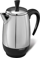 Electric Coffee Percolator, Stainless Steel Basket, Automatic Keep Warm，8 Cup picture