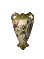 ✨ Antique Austrian European Porcelain Vase Mantle Vase Hand Painted 13.25