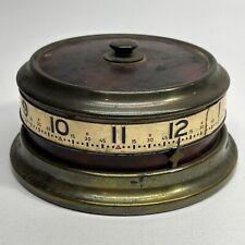 Vintage West Germany Florn Rotary Tape Measure Novelty Desk Clock, See Video picture