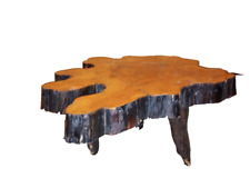 Vintage Cypress coffee table with black edging picture