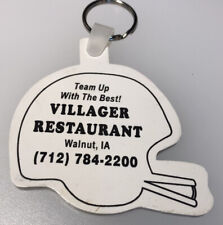 1996 Walnut Iowa Villager Restaurant Football Schedule Vintage Keychain picture