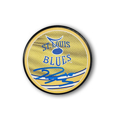 Robert Thomas Autographed St. Louis Blues Reverse Retro Hockey Puck picture
