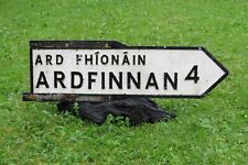 Vintage Obsolete Irish Road sign ARDFINNAN , Co. TIPPERARY 60's -70's picture