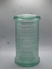 VTG Imperial Glass 701 Turquoise Reeded Canister/Jar picture