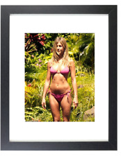 Actress JENNIFER ANISTON in Bikini Swimsuit Framed & Matted Picture Photo picture
