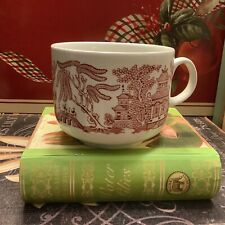 Large Churchill  Mug~Pink/Red Willow~16 Oz~Made In England~FREE SHIPPING~ picture