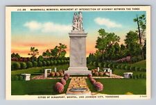 Johnson City TN- Tennessee, Massengill Memorial Monument, Vintage Postcard picture