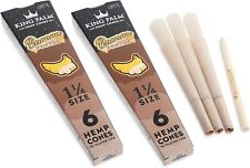 KingPalm Prerolled Cones &Filter Tips-2 Packs-(Banana Foster) 1 1/4, 6 per pack. picture