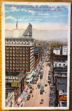 1915 HOTEL ROSLYN, LOS ANGELES CALIFORNIA antique illustrated postcard COCA-COLA picture