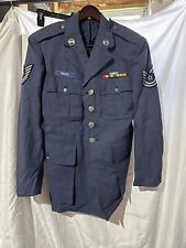 Vintage 1960's USAF Air Force Technical Sergeant Uniform and Ribbons NAMED picture