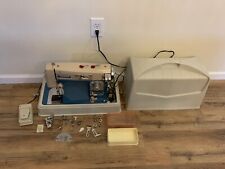 Vintage Morse 4300 Zig Zag Sewing Machine Heavy Duty Japan Made W/ Case & Accys picture