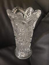 Crystal Heavy Small Vase 7 inch  Tall Home Decor  picture
