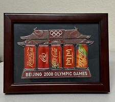 Rare 2008 Beijing Olympics Coca Cola Pagoda Pin Set - Framed picture