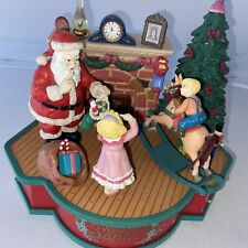 VINTAGE 1993 Lustre Fame Animated Musical Welcome Santa Trim A Home Christmas  picture