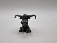 Miniature Pewter Figurine  Longhorn Bull Cow Farm 1.25” picture