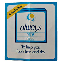 Vintage Always Maxi Pads 1983  Print Ad Introducing Always with Coupon attached picture