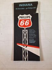 Vtg Indiana phillips 66 road map highway map picture