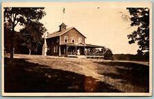 RPPC Country Club House Swan Lake Portage Wisconsin WI 1919  DB Postcard J10 picture