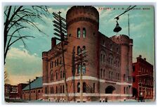 1910 Armory M.V.M Building Lawrence Massachusetts MA Antique Postcard picture