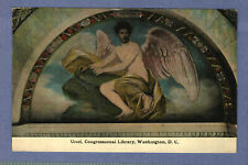 Postcard Emerson's Uriel Congressional Library Washington D. C. picture