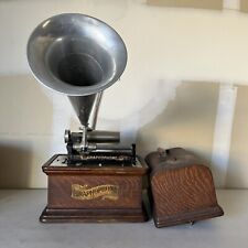 ANTIQUE The Columbia Graphophone Type AT 303965 Complete with/ Cover picture