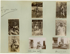 Vintage Arabic Types Albumen Printsnapshot 8 Photos 6x8cm on Page 26x34  picture