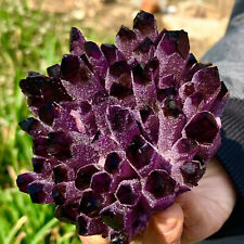 400g+ New purple Phantom Quartz Crystal Cluster Mineral Specimen Reiki Healing picture