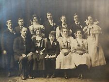 Vintage 1890  Large Cabinet Photo of ZUNK Family Detroit Michigan. Nose Gays.  picture
