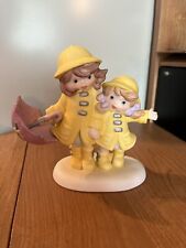 ENESCO 1993 Sisters together through rain or shine RARE Sisters & Best Friends picture