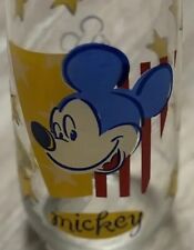 Vintage Mickey Mouse Drinking Glass Stars & Strips Flag Disney VTG picture