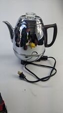 Vintage G E Automatic Coffee Maker Pot Belly Percolator 33P30 Chrome Pre-owned  picture