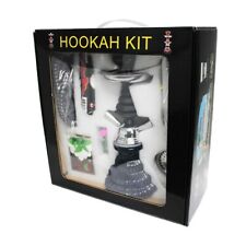 2 Hose Hookah Kit Shisha Full Set Everything Included Beginner Starter Black picture